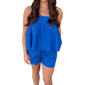 NEW MEET ME IN SANTORINI santorini short set in blue